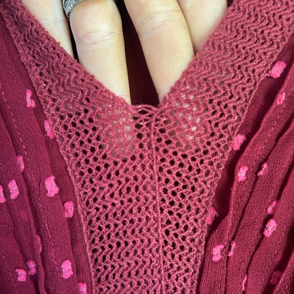 Anthropologie Ranna Gill Dottie V- Neck Size SP - Picture 4 of 7